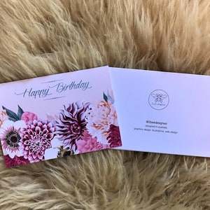 Bright Flower Bunch Birthday Card