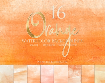 Peut inclure: 16 fonds d'écran aquarelle orange, 300 DPI, 12x12 pouces, 16 papiers numériques, Photohacklovers.com. Une collection de 16 papiers numériques avec des fonds d'écran aquarelle dans des tons d'orange.