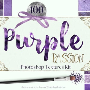 PURPLE digital paper, DIGITAL DOWNLOAD, printable,  Purple foil, purple glitter, purple metal, textures, scrapbook paper,  ultra violet,
