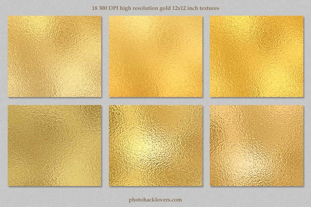 Digital Scrapbook Paper Gold Foil Gold Foil Print Gold | Etsy