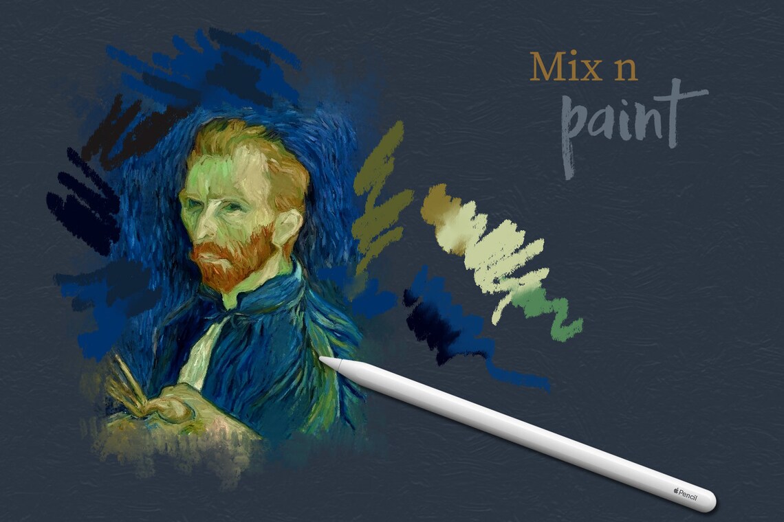 Vincent Van Gogh Procreate brushes 80 Procreate brush set Etsy