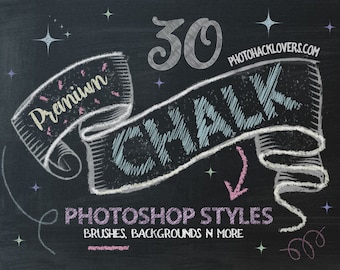 Krita Photoshop-penslar, digitala svarta tavlor, ritningstexturpaket