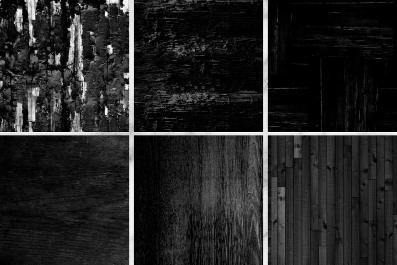 BLACK WOOD digital paper wood Textures Digital Paper pack: | Etsy