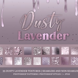 Dusty Lavender Digital Paper Pack - Nahtlos lila und mauve Hintergründe