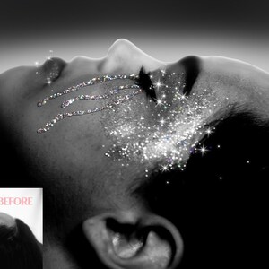 Szablon Sparkle Photoshop: efekty kryształów na Instagramie (edytowalny plik PSD) zdjęcie 2