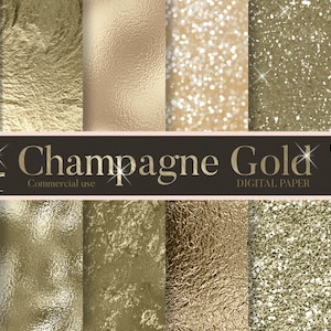 Champagne gold, champagne gold digital paper, champagne gold background, champagne gold textures, scrapbook , brushed metal, flake, foil