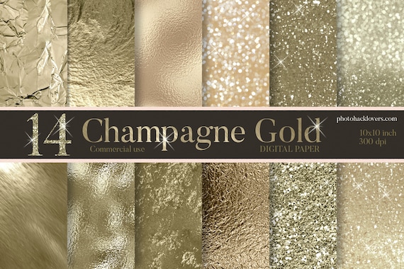 Champagne and Gold Foil Nail Art - wide 8