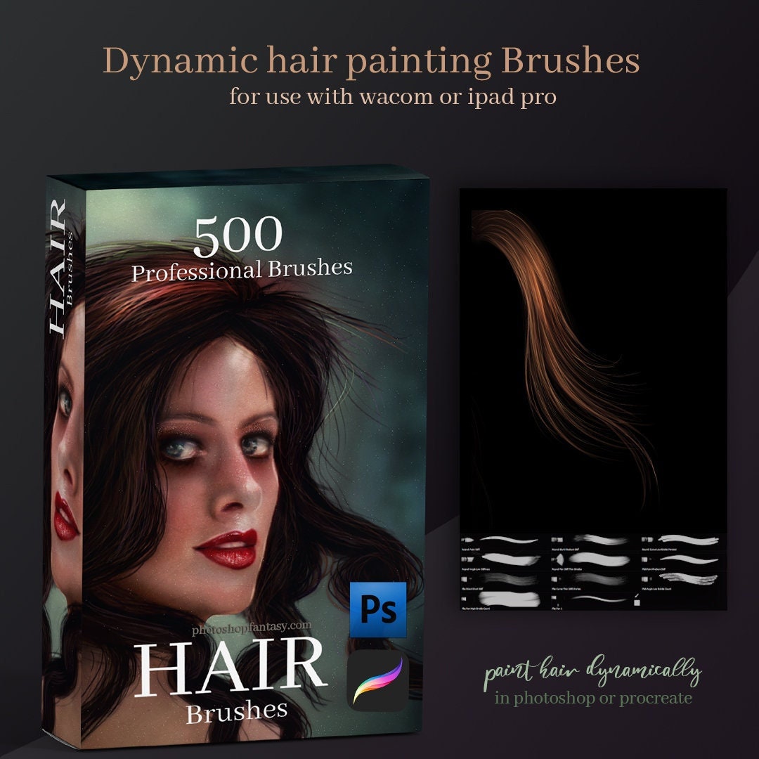 HAIR BRUSHES Premium Hair Painting Brushes 500 Etsy