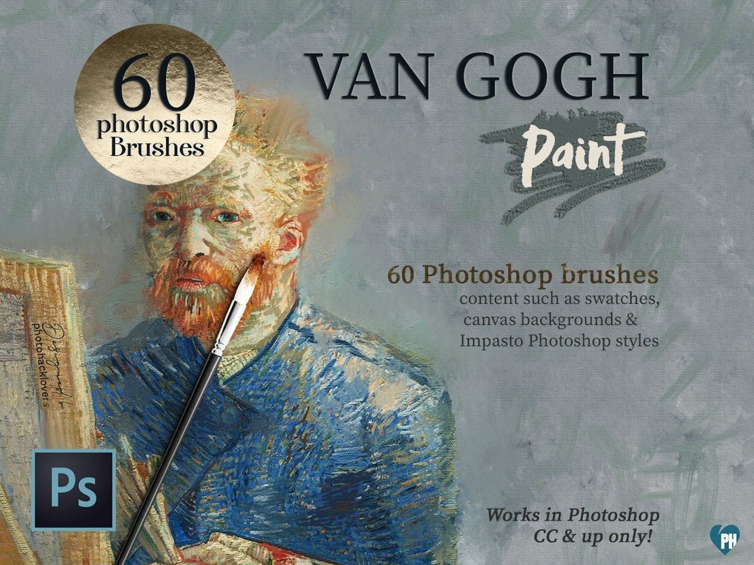 Vincent Van Gogh Brushes A Set of 60 Dynamic