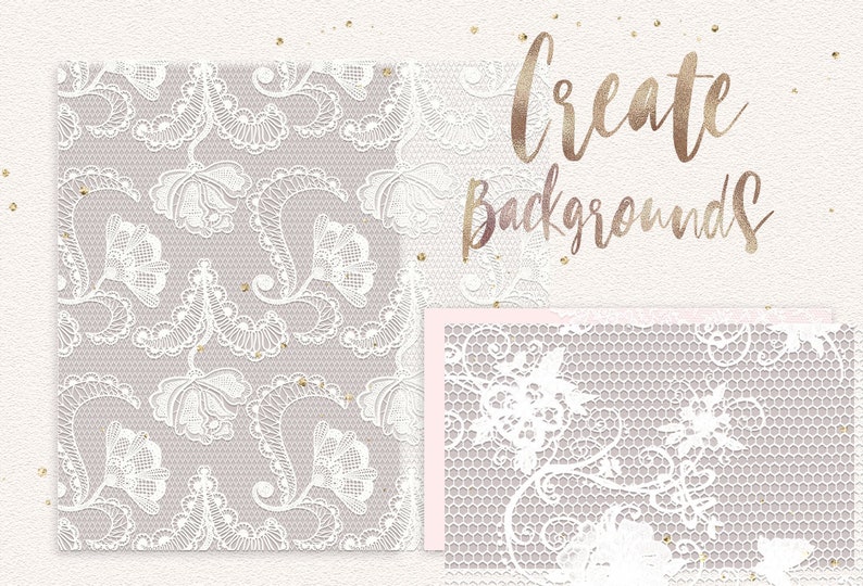 white lace overlay