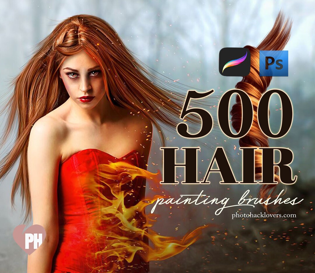 HAIR BRUSHES Premium Hair Painting Brushes 500 Professional