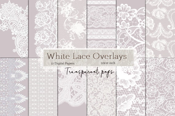 white lace overlay