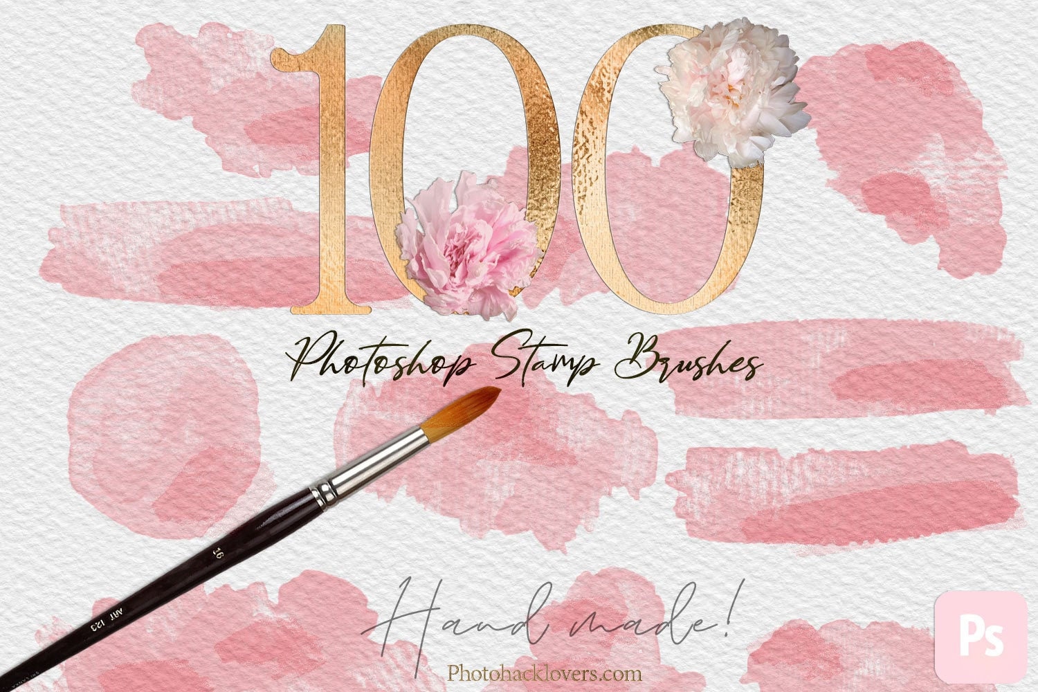 100 WATERCOLOR PHOTOSHOP STAMP brushes CS6 and - Etsy España