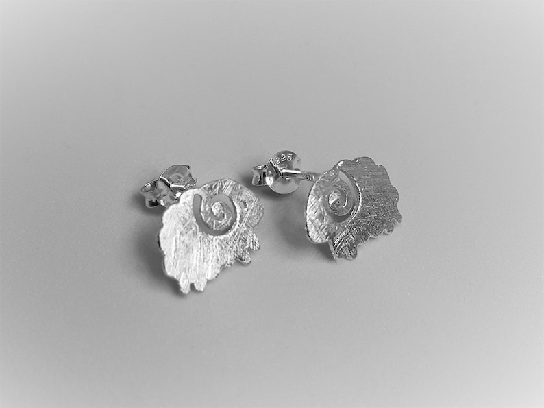 Birthday Gift for Her Silver Sheep Light Earrings Gorgeous Gift Elegant Jewelry Cute Studs