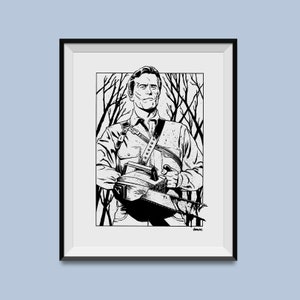 Ash Williams Martwe Zło Wydruk 8" x 10"