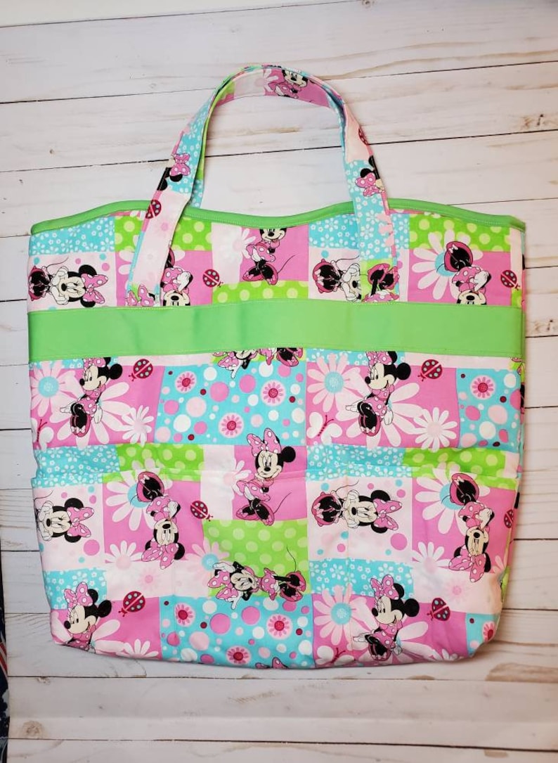 Minnie Mouse Tote hobo bag,purse,handbag,backpack,weekend bag,overnight bag,travel bag,Christmas gift,Teacher Gift,birthday Diaper Bag