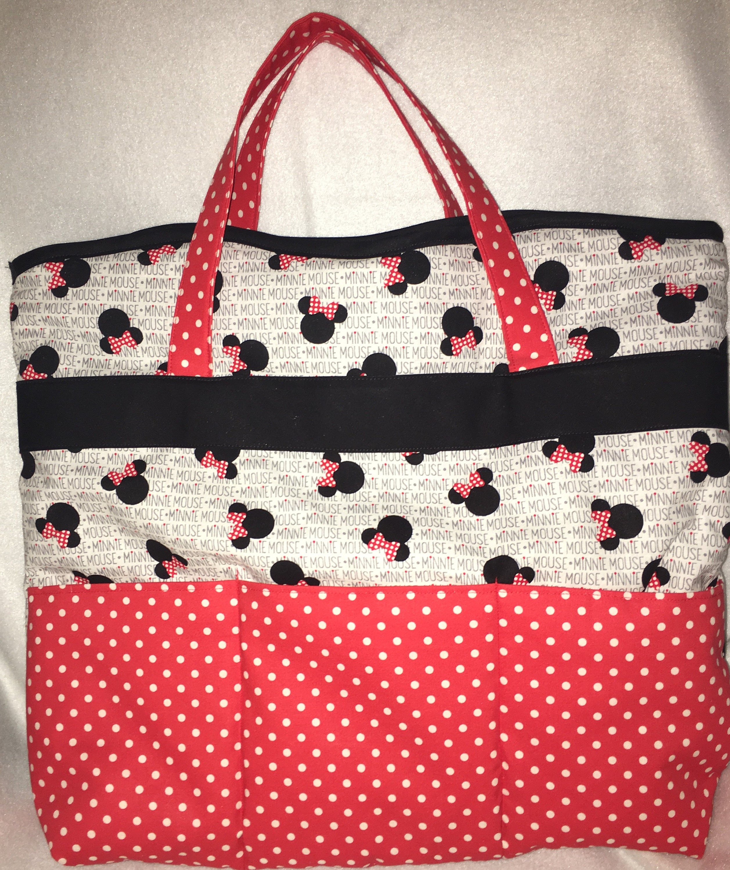Minnie Mouse Tote hobo bag,purse,handbag,backpack,weekend bag,overnight bag,travel bag,Christmas gift,Teacher Gift,birthday Diaper Bag