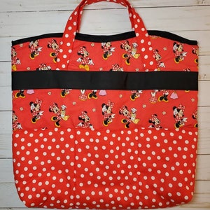 Minnie Mouse Tote hobo bag,purse,handbag,backpack,weekend bag,overnight bag,travel bag,Christmas gift,Teacher Gift,birthday Diaper Bag