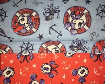 Disney tote bag, Mickey Mouse tote,overnight bag, book bag, diaper bag, Disney, vacation tote, Disney Cruise, Mickey Nautical, sailor micke