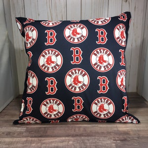 Boston Redsox pillow, sports pillow, man cave, man town, throw pillow, accent pillow, kids room, playroom, travel pillow, Baseball pillow