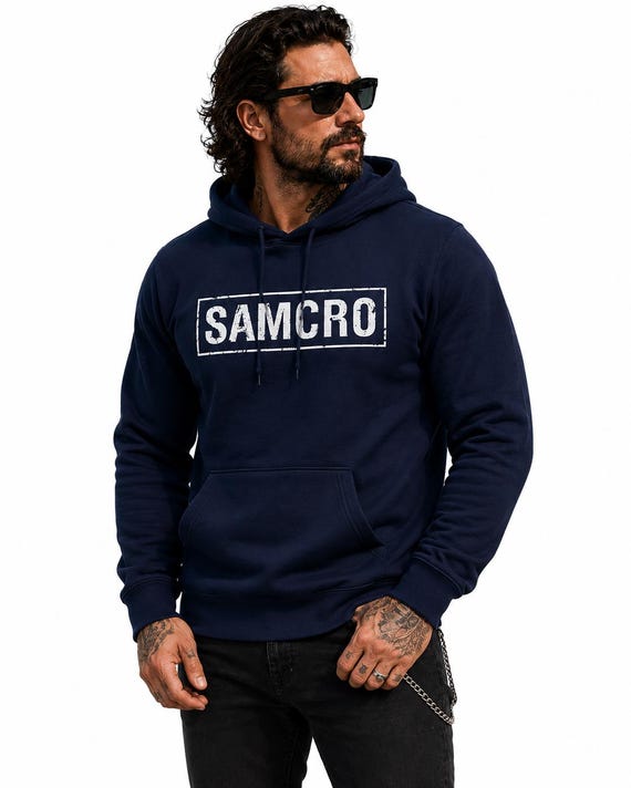 Sons of Anarchy Samcro Men's Navy Hoodie - Etsy Canada