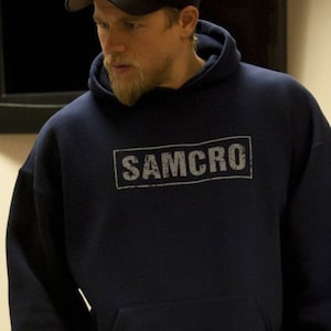Sons of Anarchy Samcro Men's Navy Hoodie image 3