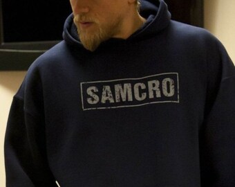 Sons of Anarchy Samcro Men s Navy Hoodie Etsy UK