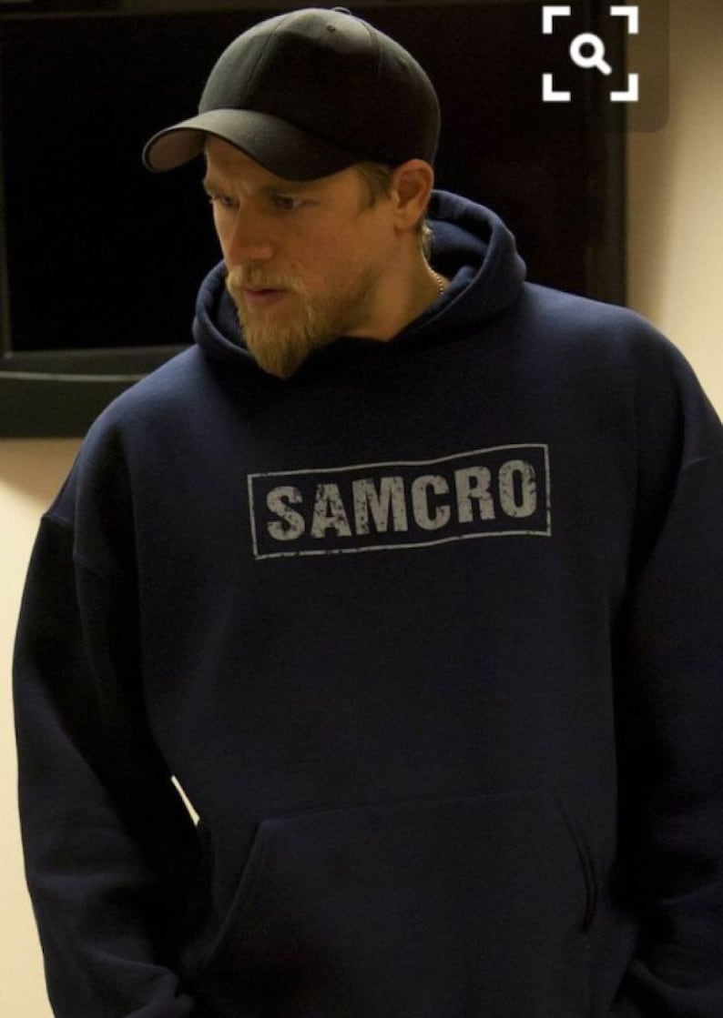 Sons of Anarchy Samcro Men's Navy Hoodie image 3