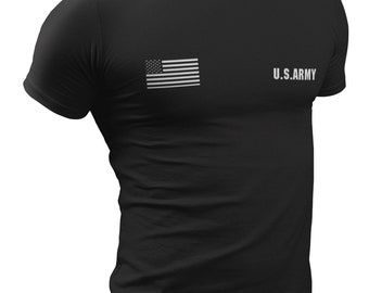 Camiseta militar de estrellas/rayas del ejército de Estados Unidos