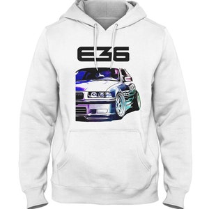E36 Car Hoodie: Fleece-Lined Auto Racing Sweatshirt