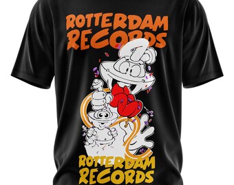 Rotterdam Records T-shirt: 90s Gabber Rave Tee - Etsy