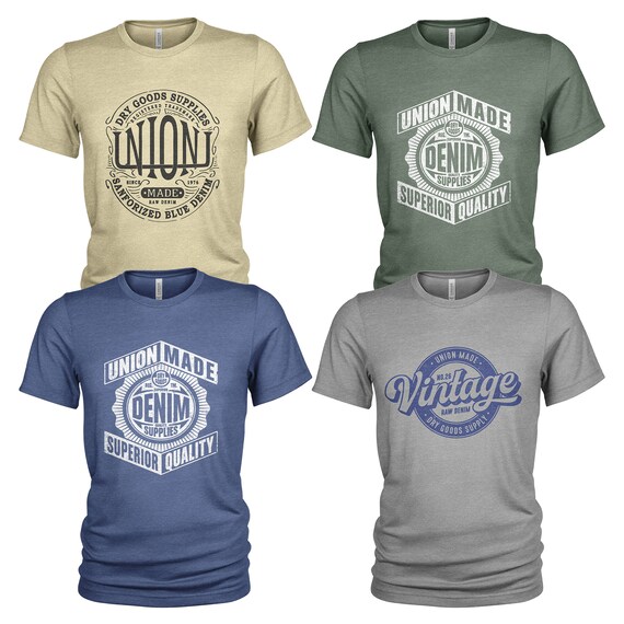 Lot De 4 T-shirts Vintage Originaux - Tailles S à L - Couleur Rose - Occasion Bon état