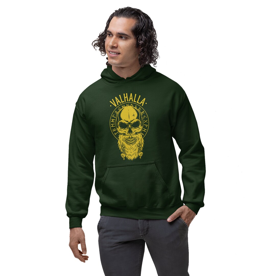 Cold Culture Sudadera Neverless® Sudadera Para Hombre Odin Ragnar Dios Nórdico Runas Valhalla Vikingo Para Hombre Del Norte, Berserker Negro, XS Sudadera Vikinga Hombre