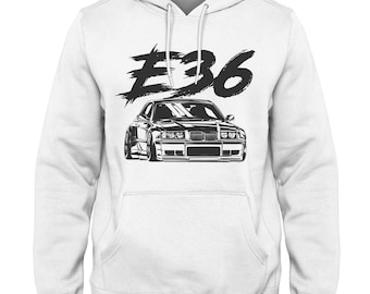 Sweat à capuche de course automobile M3 E36 : sweat-shirt de voiture allemand doublé en polaire