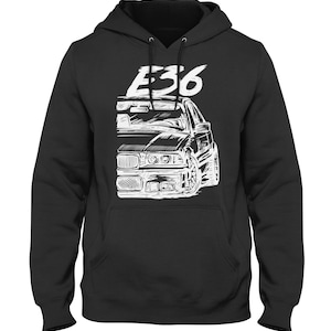 E36 Car Hoodie: Fleece-Lined German Car Sweatshirt