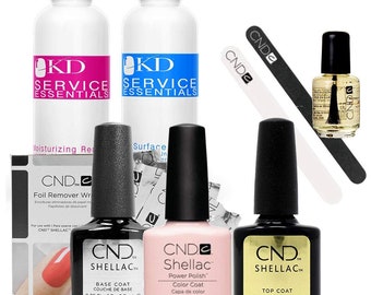 CND SHELLAC Starter Kit - Top, Base, Essentials + Colore - Chiaramente rosa