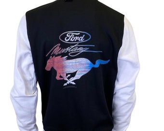 Veste de baseball universitaire Ford Mustang All American RWB Tribar