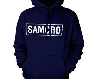 Sons of Anarchy Samcro Men s Navy Hoodie Etsy