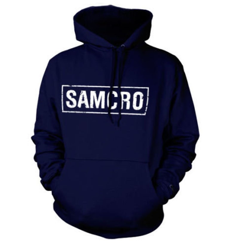 Sons of Anarchy Samcro Men's Navy Hoodie image 1