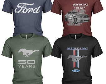 Ford Mustang Lot de 4 t-shirts pour homme # 3499