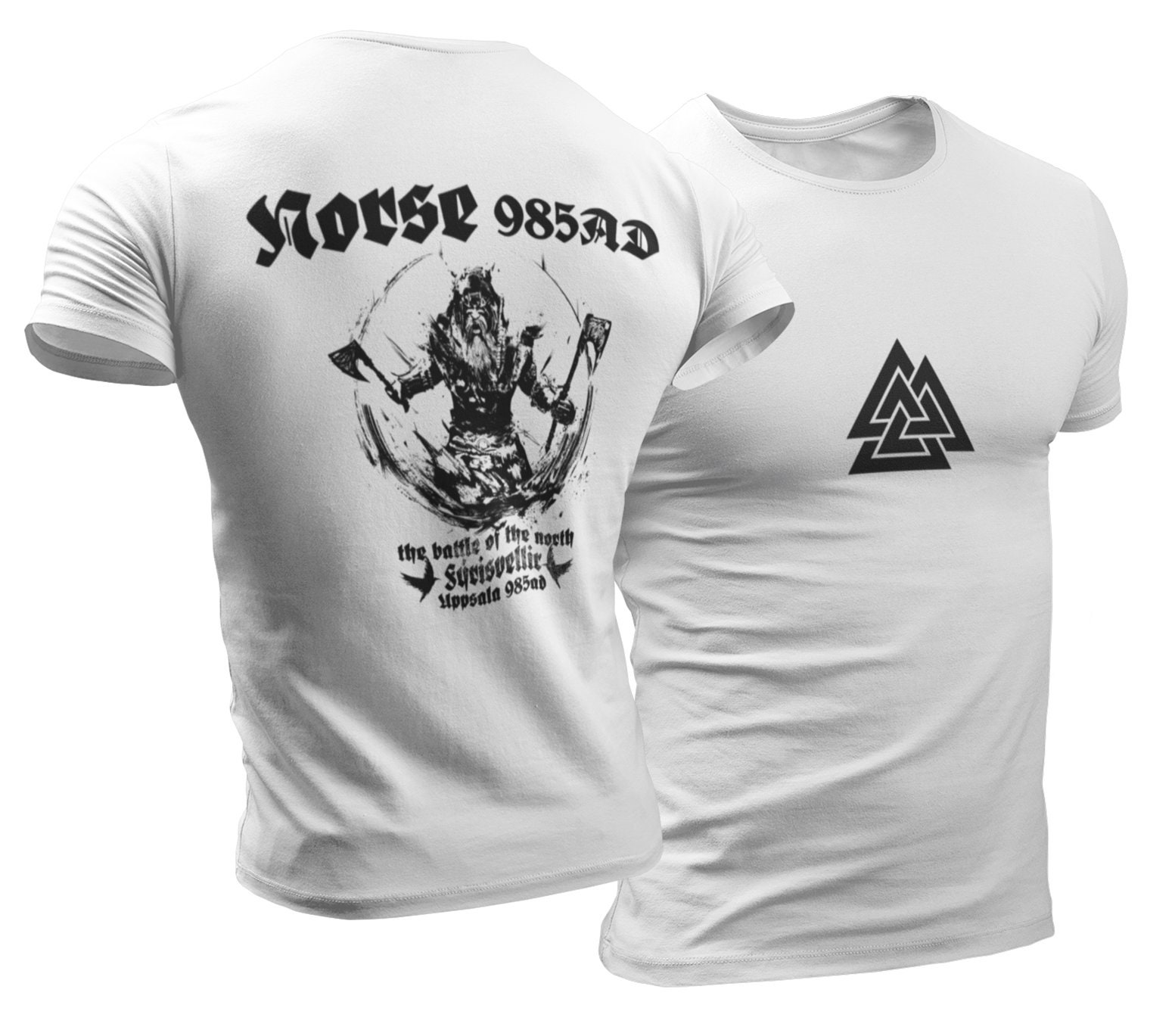 Viking Warrior Battle for Fýrisvellir 985 Hoodie Cotton T-Shirt