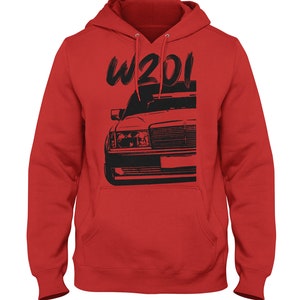 Old School 190E W201 Sweat à capuche foncé pour hommes 2076 Rouge