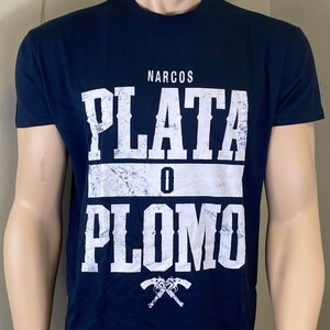Klassieke Narcos T-shirt Plata O Pomo - Pablo Escobar