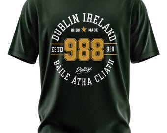 Vintage Dublin Ireland T-Shirt: Gaelic Irish Pride Tee