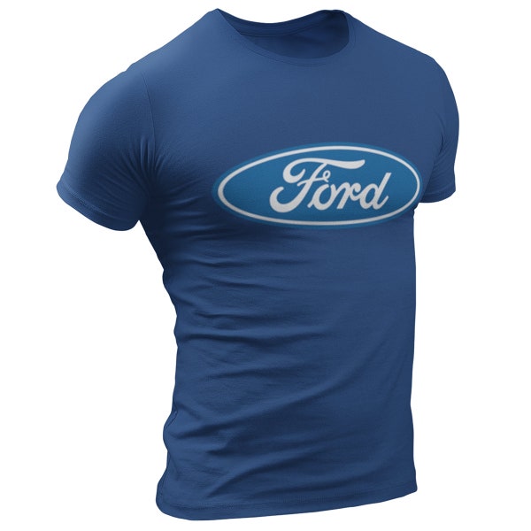 T-shirt officiel sous licence Ford Motors Original Large Oval Logo