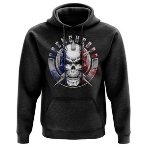 Frenchcore Grunge Skull Boneheadz Hard Gabber Techno Hoodie #4636