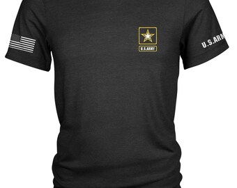 Original United States US Army Chest /Sleeve Logo Men's T Shirt