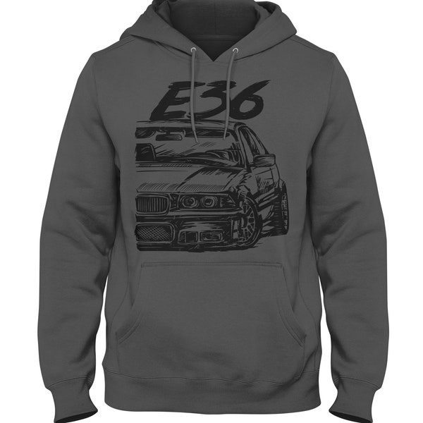 Sudadera con capucha E36 Sudadera con capucha M3 Sudadera con capucha Auto Racing Sudadera con capucha E36 Sudadera con capucha de coche alemán