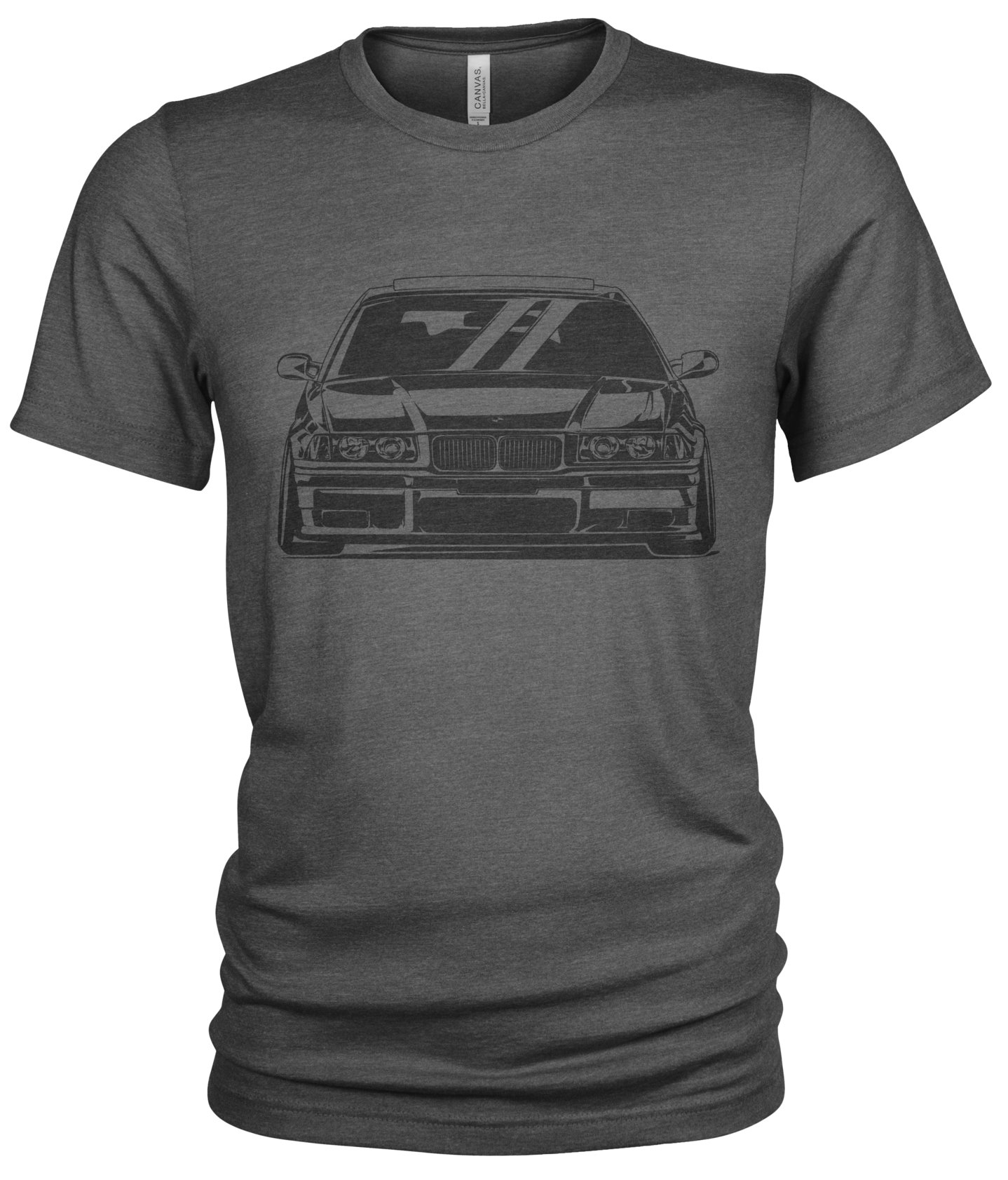 E36 M3 3 Series Grunge T-shirt Uomo, Blu Chiaro, Taglia S, Girocollo In Cotone - 3
