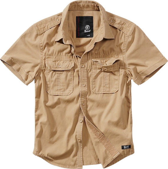 Camicia militare maniche clearance corte